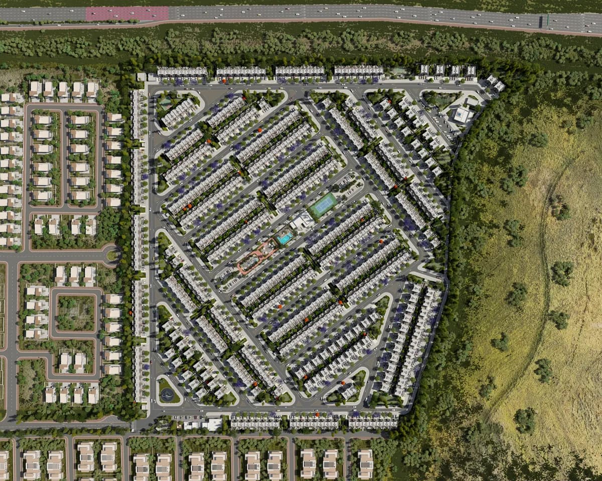 Luxury Townhouses in Dubailand by Reportage Properties | 30/70 Payment Plan image 2