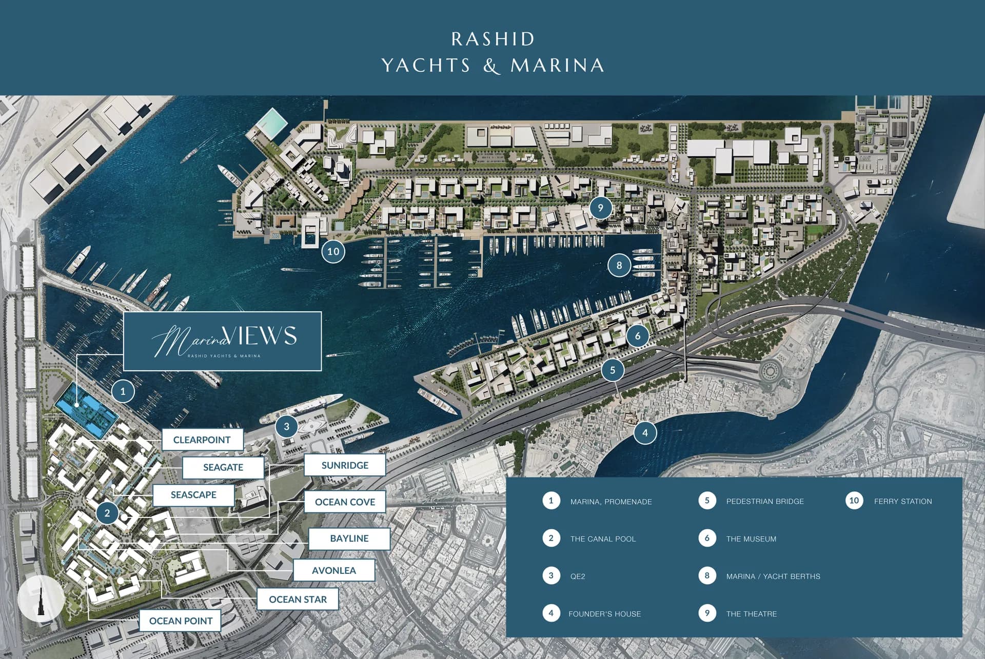 Marina Views at Rashid Yachts & Marina